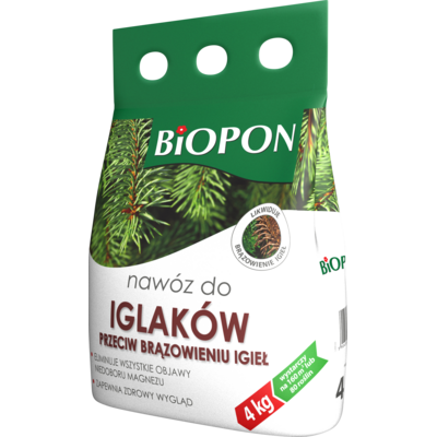 Nawóz granulowany do iglaków przeciw brązowieniu igieł 4 kg Bopon