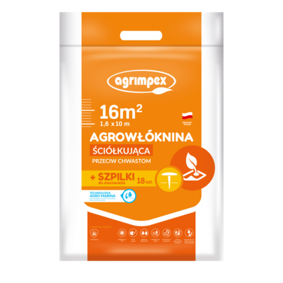 Agrowłóknina Hobby ściółkująca Agro-Marina 50g +18 Szpilek 1,6 x 10 m