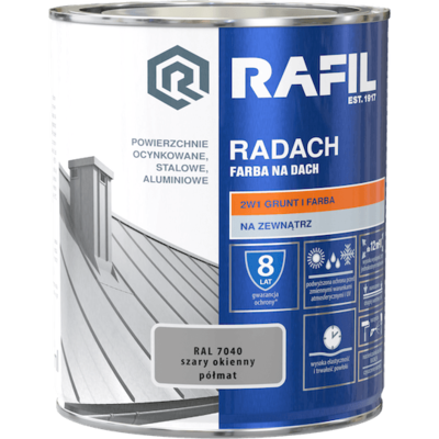 Farba na dach Radach szary okienny 0,75 l