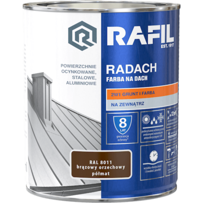 Farba na dach Radach brąz orzech 0,75 l