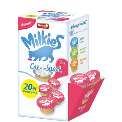 Mleko Milkies Beauty z cynkiem 20 x 15 g ANIMONDA dla kota