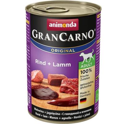 Grancarno 400 g wołowina + jagnięcina ANIMONDA dla psa