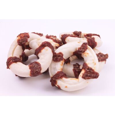 Przysmak Ringo wapienny owinięty kaczką 9cm 500 g Nekko