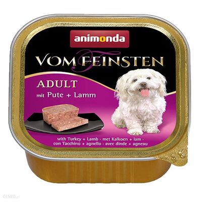 Karma dla psa Vom Feinsten classic indyk + jagnięci 150 g ANIMONDA