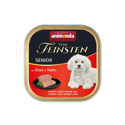 Karma dla psa Vom Feinsten SENIOR wołowina  z drobiem 150 g ANIMONDA