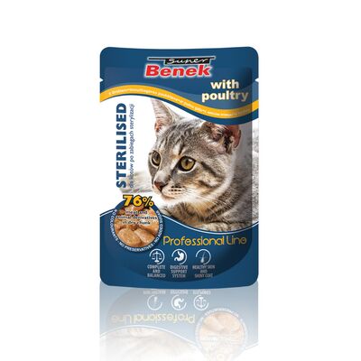 Saszetka 100 g STERILE drób BENEK kot
