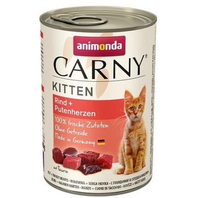Carny 400 g KITTEN wołowina serca indyk  ANIMONDA kot