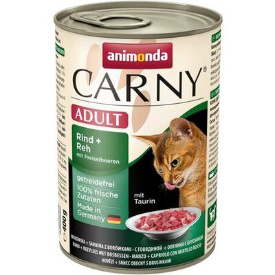 Carny 400 g wołowina dziczyna borówka ANIMONDA kot