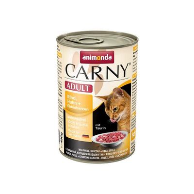 Carny 400 g wołowina kurczak serce kaczki ANIMONDA kot