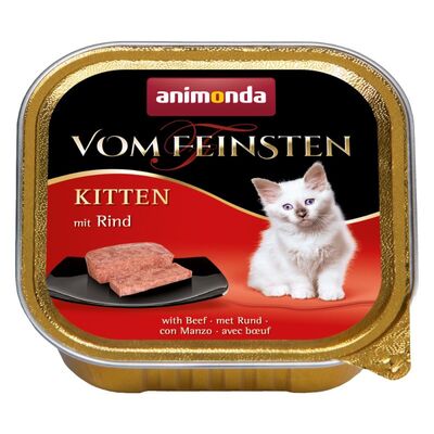 Karma dla kota Vom Feinsten KITTEN wołowina 100 g ANIMONDA