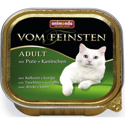 Karma dla kota Vom Feinsten CLASSIC indyk + królik 100 g ANIMONDA