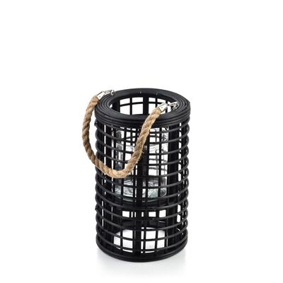 Lampion LUCIE BLACK 30 x 18 cm