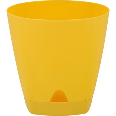Doniczka plastikowa z podstawką Amsterdam 110 mm/0,65 l dojrzała gruszka