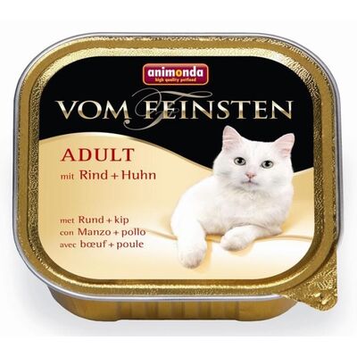 Karma dla kota Vom Feinsten ADULT wołowina + kurczak 100 g ANIMONDA