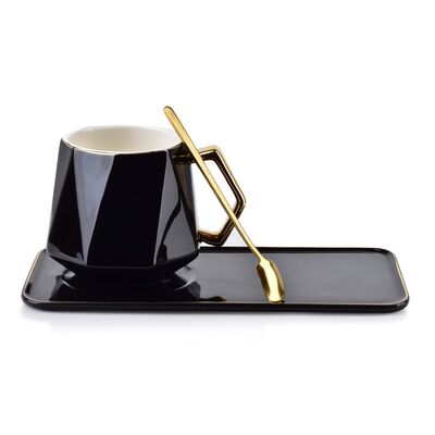 Filiżanka COLETTE 400 ml ze spodkiem 12,5 x 24 cm
