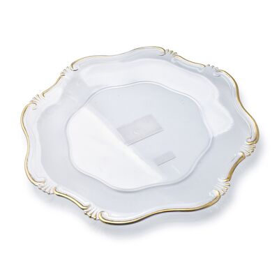 Talerz BLANCHE GOLD 35 x 35 x 2,5 cm