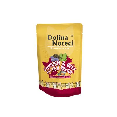 Saszetka Superfood 85 g kurczak i woł.z doradą Dolina Noteci Kot
