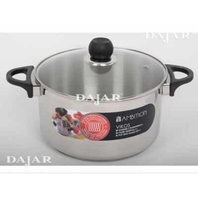 Garnek Vikos 24 cm 6 l pokrywka AMBITION