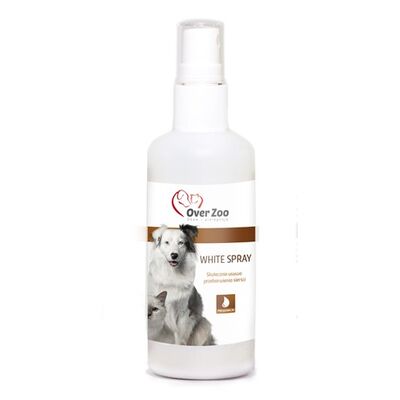 Spray white 100 ml usuwa zażółcenia sierści OVER ZOO