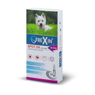 Krople dla psa 1 ml do 5 kg FREXIN