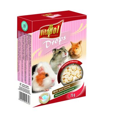 Vitapol dropsy dla gryzoni mleczno miod 75 g