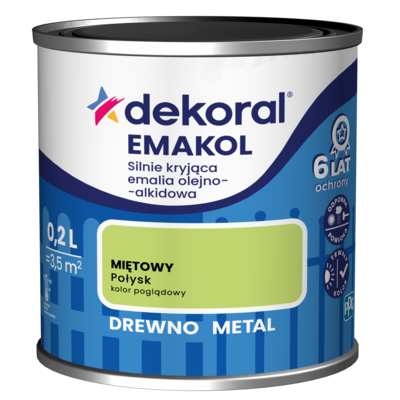 Emalia olejno-alkidowa EMAKOL Miętowy 0,2 l Dekoral