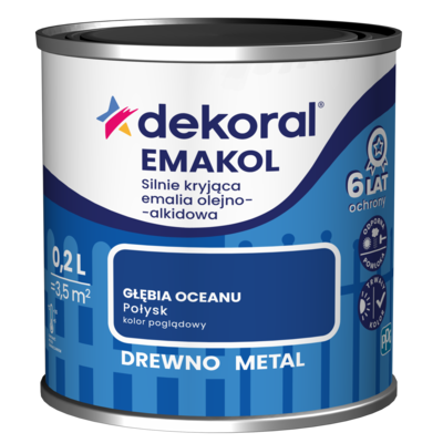 Emalia olejno-alkidowa EMAKOL Głębia oceanu 0,2 l Dekoral