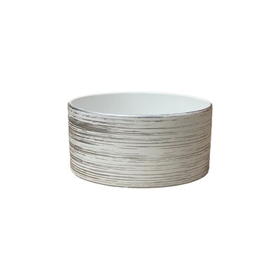 Miska Venus 19 cm ceramiczna biało-srebrna