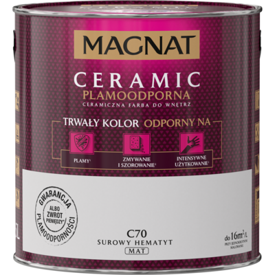 Farba ceramiczna surowy hematyt C70 2,5 l Magnat