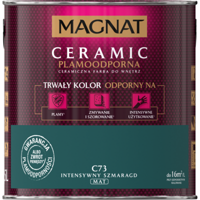 Farba ceramiczna intensywny szmaragd C73 2,5 l Magnat