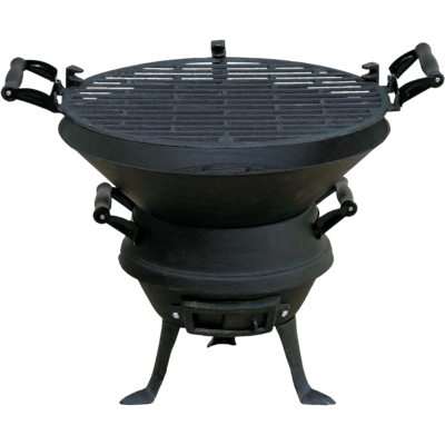 Grill żeliwny beczułka