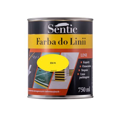 Farba do linii 750 ml żółta SENTIC