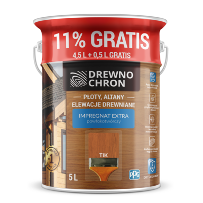 Impregnat EXTRA powłokotwórczy tik 4,5L+11% gratis