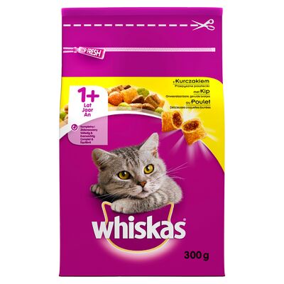 Karma dla kotów dorosłych pełnoporcjowa przepyszne paszteciki z kurczakiem 300 g Whiskas