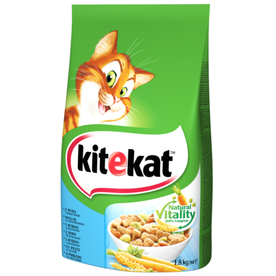 Karma pełnoporcjowa z rybą i warzywami 1,8 kg Kitekat