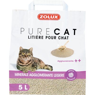 Żwirek PURECAT zbrylający naturalny 5 l ZOLUX
