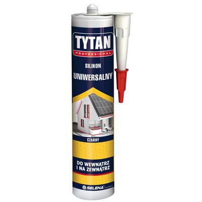 Silikon uniwersalny czarny 280 ml TYTAN PROFESSIONAL