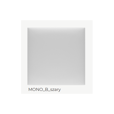 Panel tapicerowany Mollis Print Mono B szary