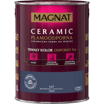 Farba ceramiczna MAGNAT Ceramic bezkresny tanzanit C67 5 l