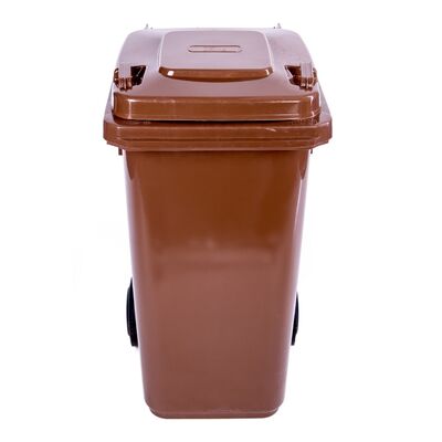Pojemnik na odpady 120 l brąz