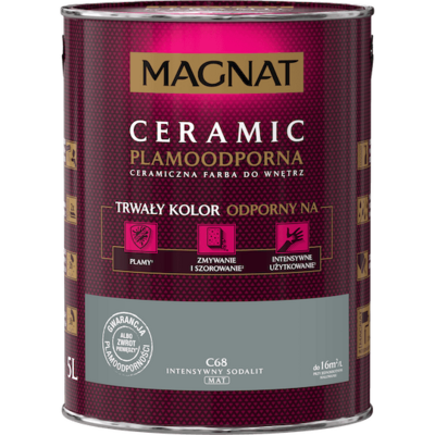 Farba ceramiczna MAGNAT Ceramic intensywny sodalit C68 5 l