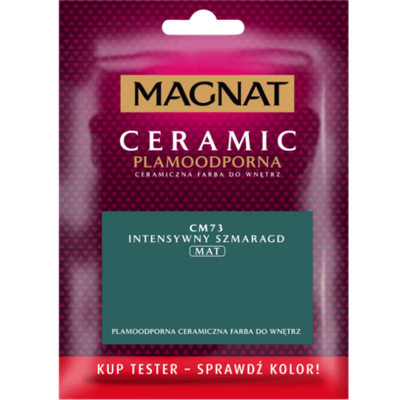 Farba ceramiczna MAGNAT Ceramic TESTER intensywny szmaragd C73 30 ml