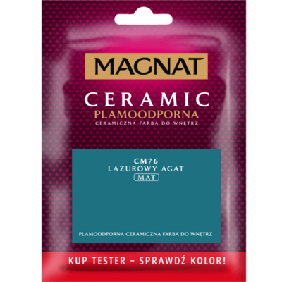 Farba ceramiczna MAGNAT Ceramic TESTER lazurowy agat C76 30 ml