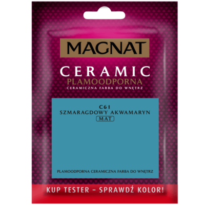 Farba ceramiczna MAGNAT Ceramic TESTER szmaragdowy akwamaryn C61 30 ml