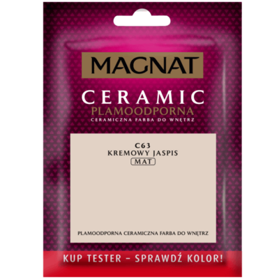 Farba ceramiczna MAGNAT Ceramic TESTER kremowy jaspis C63 30 ml