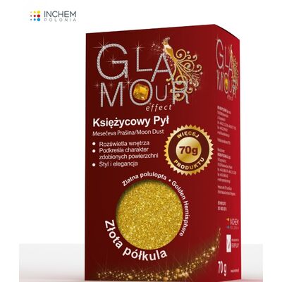 Brokat Glamour Effect Księżycowy Pył złota półkula 70 g