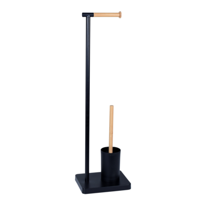 Stojak na papier UMBRA PLUS z bambusem czarny