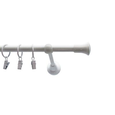 Karnisz kuty 19 mm biały TRIO 160 cm atena