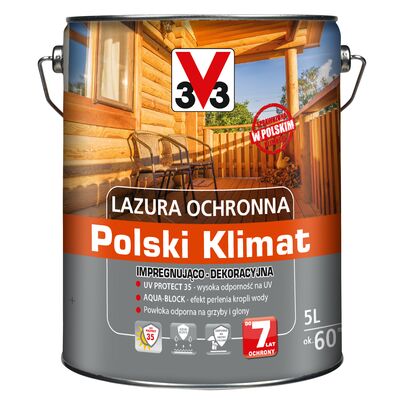 Lazura ochronna Polski Klimat impregnująco-dekoracyjna 5 l heban