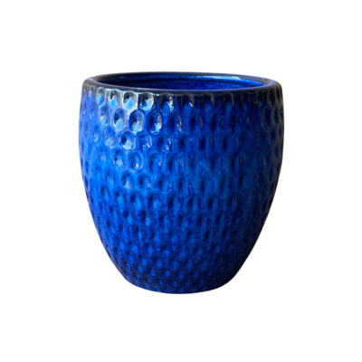 Donica szkliwiona Blue Azurro M 26 cm
